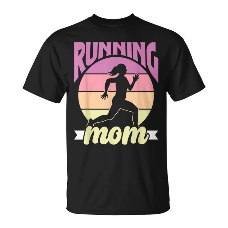 Maman Qui Court Jogger Coureur Exécuter La Course À Pied T-Shirt