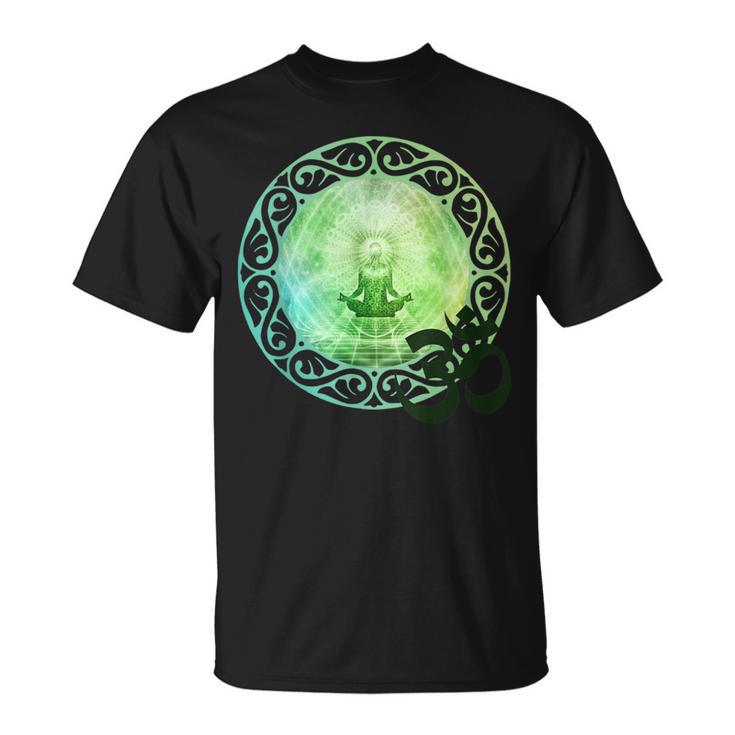 Mandala Namaste スピリチュアルブッダ ファッション服セット グリーン Tシャツ
