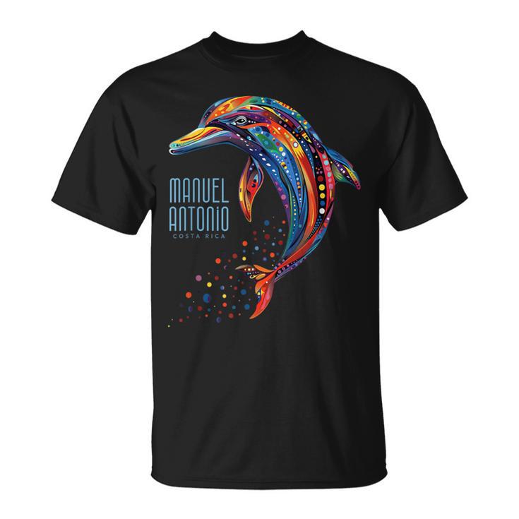 Manuel Antonio コスタリカ ティー ビーチ サーフ バケーション イルカ Tシャツ