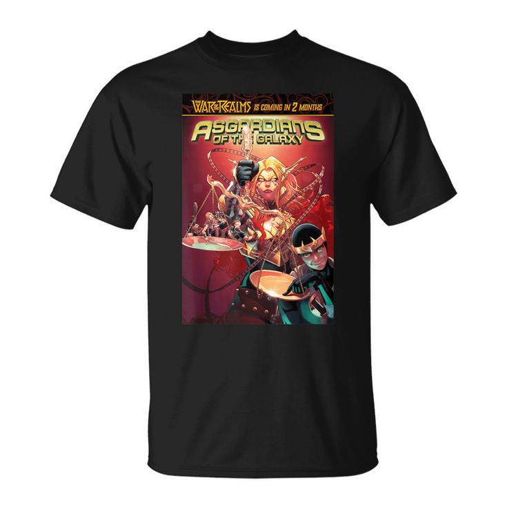 Marvel Comixology Asgardians Of The Galaxy Comic Book Cover T-Shirt