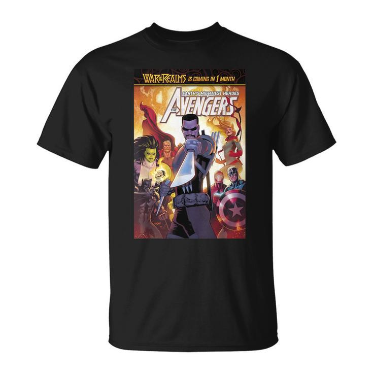 Marvel Comixology Avengers War Of Vampires Comic Book Cover T-Shirt