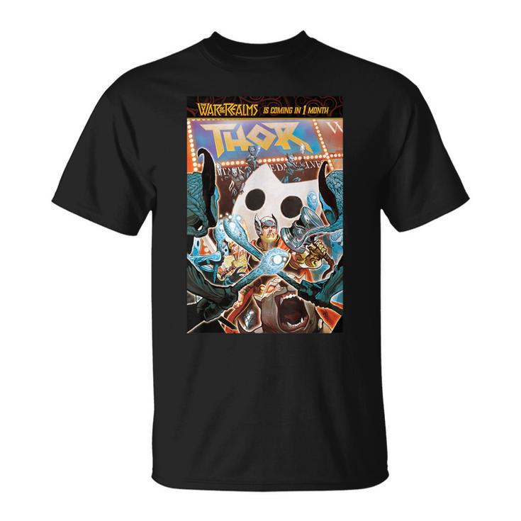 Marvel Comixology Thor Theater Comic Book Cover T-Shirt