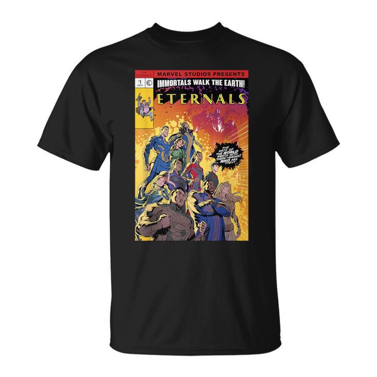 Marvel Eternals Group Shot Comic Book Cover T-Shirt