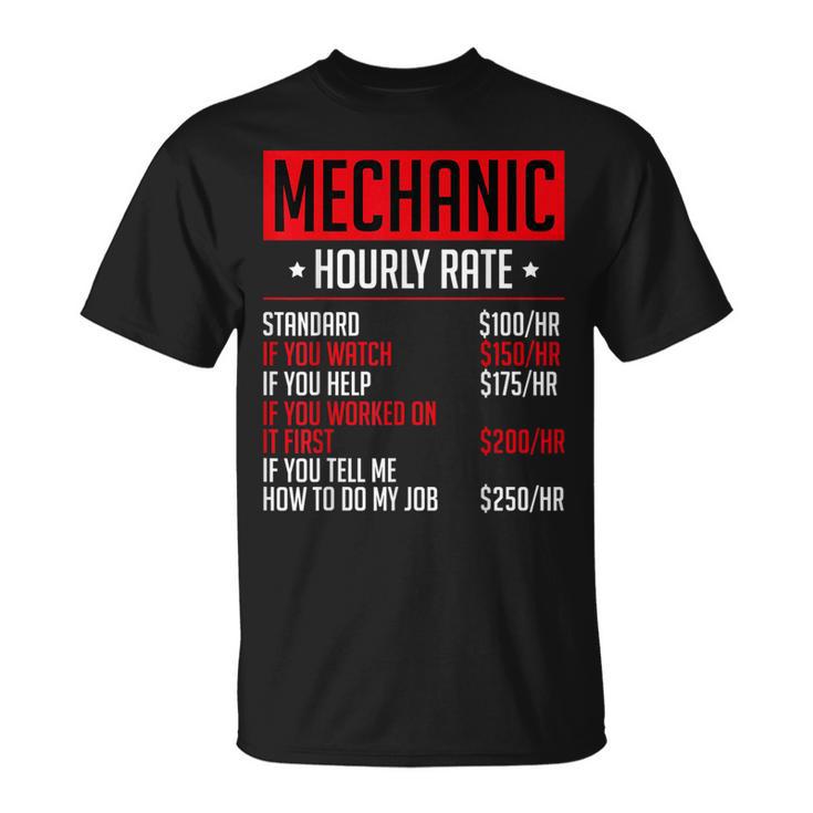 Mechanics Auto Mechanics メカニック 時給 カーメカニック Tシャツ