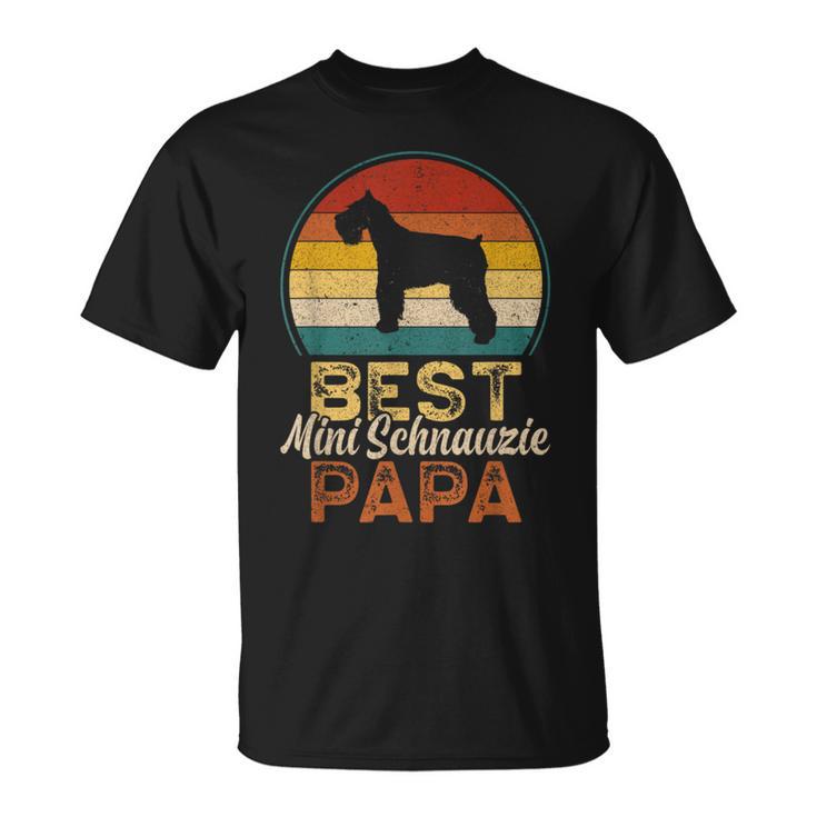 Miglior Papà Minichnauziechnauzer In Miniatura Maglietta