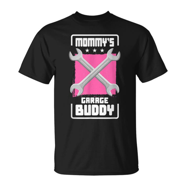 Mommy Garage Buddy 車愛好家 メカニック 自動車修理 Tシャツ
