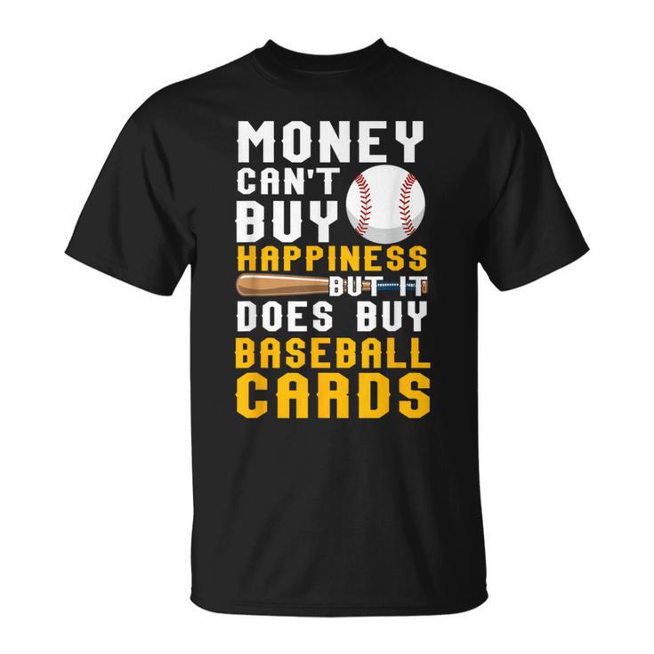 Money Can Buy 野球カード 面白い野球愛好家ファン Tシャツ