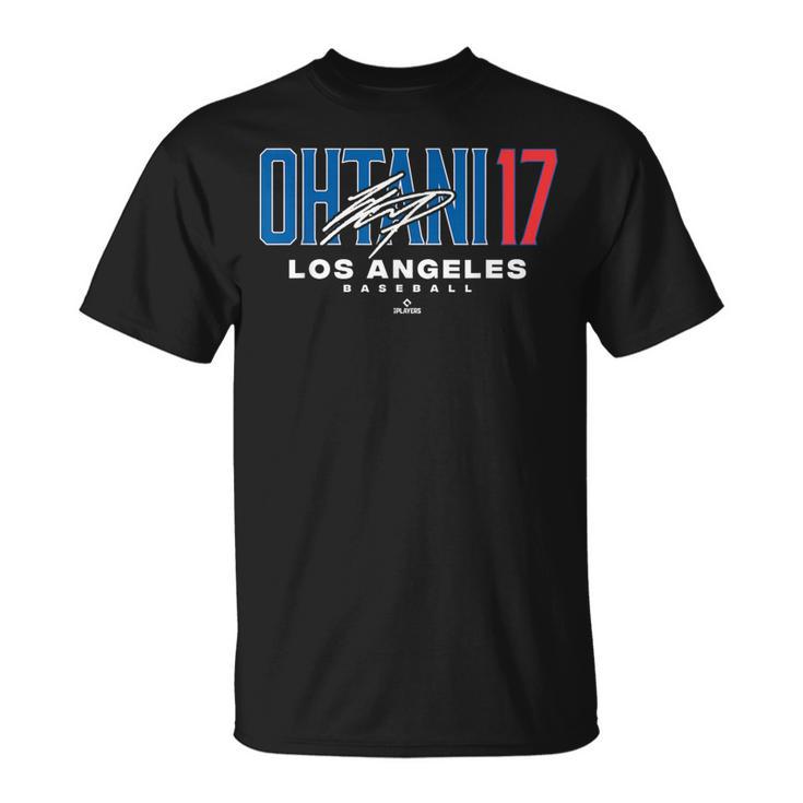 Name Number Cityhohei Ohtani 17 Los Angeles Baseball Mlbpa Tシャツ