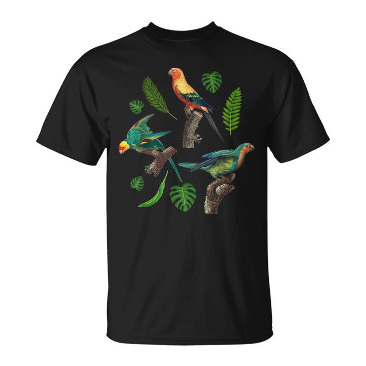 Nature Ornithologue Animal Oiseaux Amoureux De Perruche T-Shirt