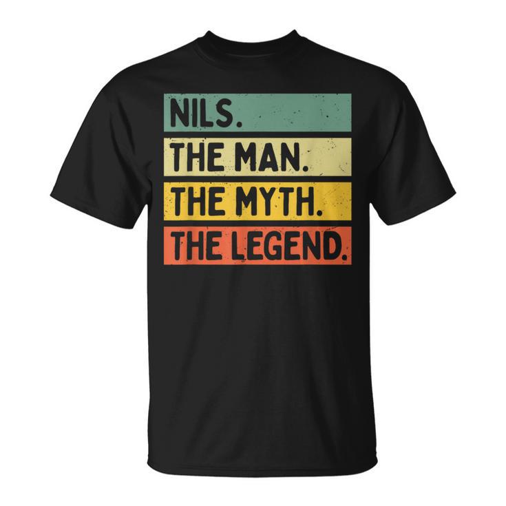 Nils The Man The Myth The Legend面白い名言 Tシャツ