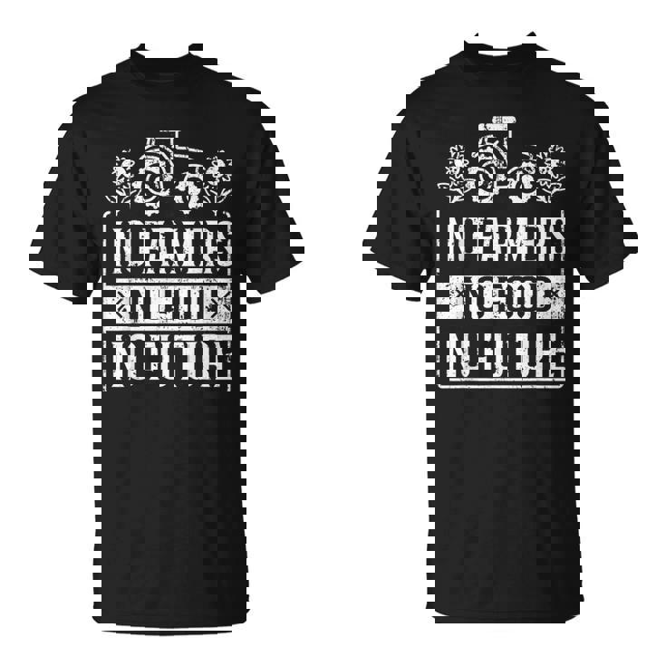 No Farmers No Food No Future ファーマー 農場農場農業 Tシャツ