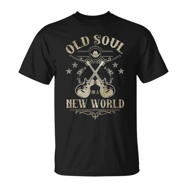 Oldoul In A New World カントリーミュージックギターファン Tシャツ