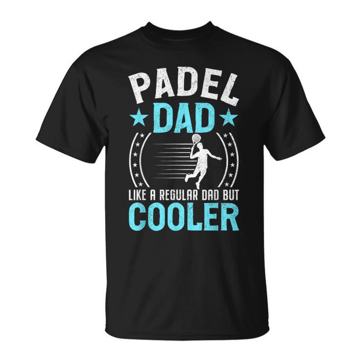 Padel Dad Uomo Divertente Papà Papà Padre Padel Fan Player Maglietta