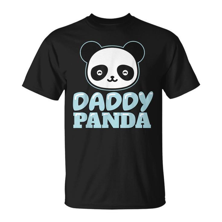 Papà Panda Bear Papà Festa Del Papà Panda Maglietta