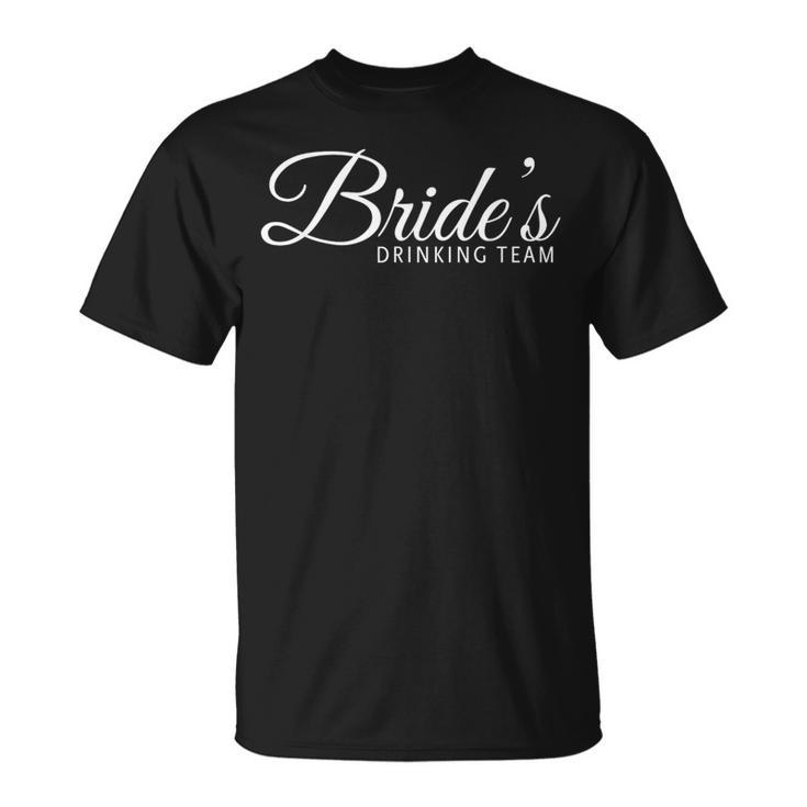 Passendes Gruppendesignon Bride's Drinking Team T-Shirt