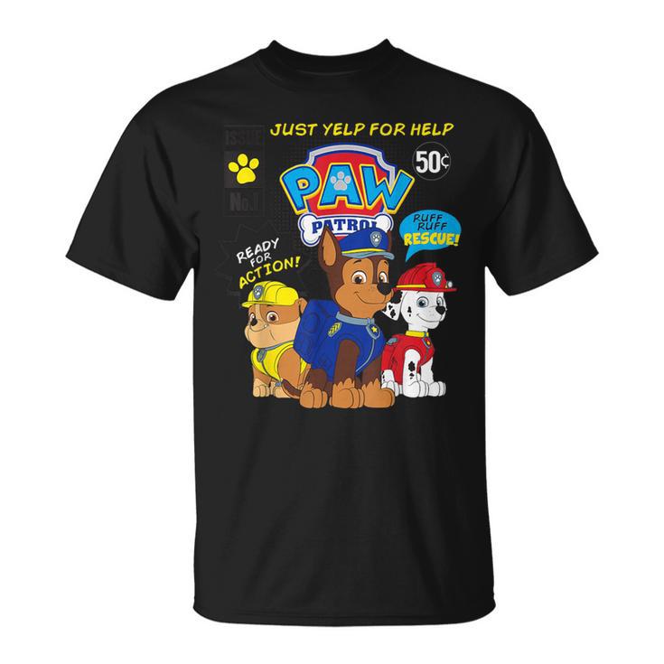 Paw Patrol Comic Book Strip T-Shirt