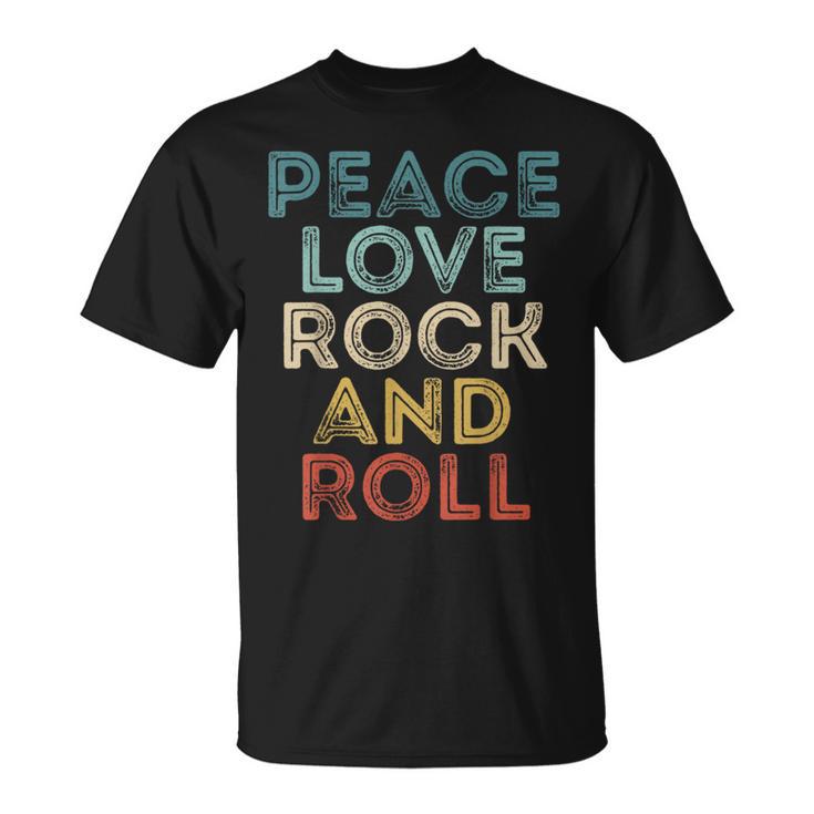Peace Love Rock And Roll ピース・ラブ・ロックンロールtシャツ ロックンロール・ミュージック Tシャツ