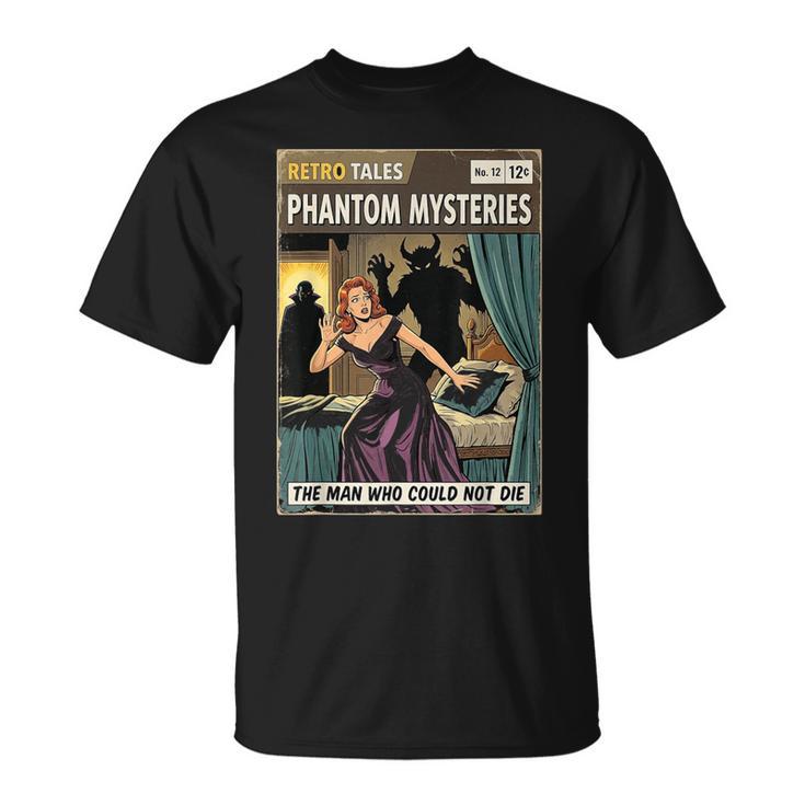 Phantom Mysteries Vintage Horror Comic Book Cover T-Shirt