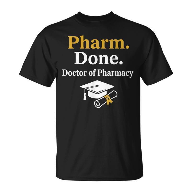 Pharm Done ドクターオブファーマシー 卒業式 Tシャツ