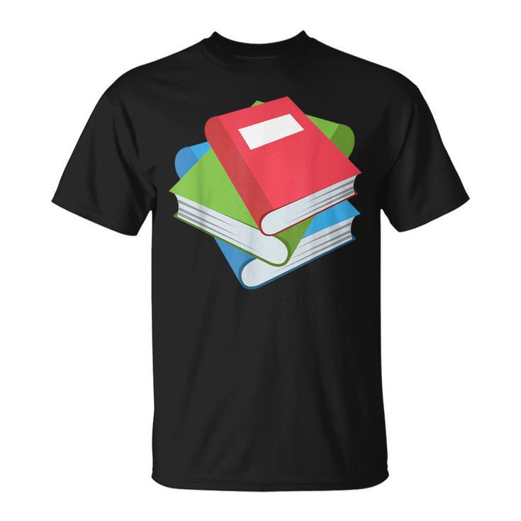 Pile Of Books Stack Of Books Costume T-Shirt