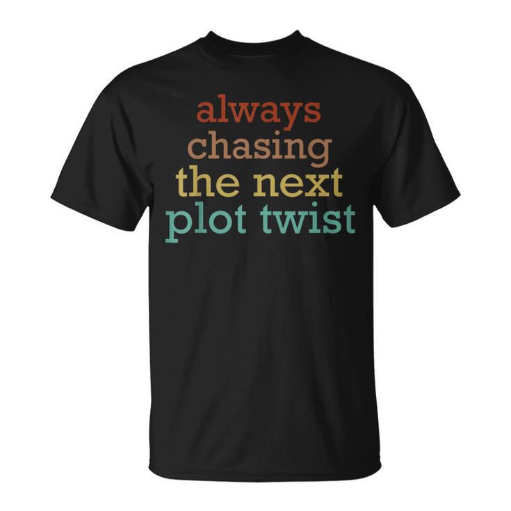 Plot Twists Mystery Book Lover Reading Literary Bookish T-Shirt