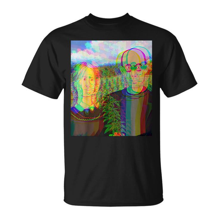 Pot Farmer 大麻 マリファナ トリッピーデザイン 420 ギフト Tシャツ