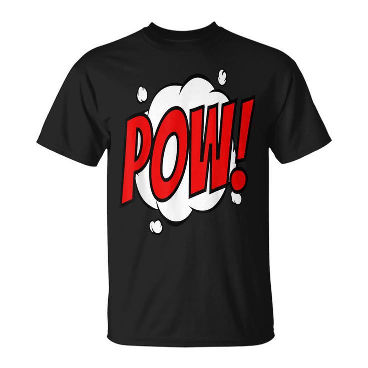 POW Comic Art Book Superhero Bubble Cartoon T-Shirt T-Shirt