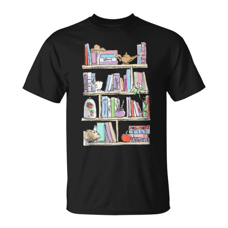 Princess Book Teacher Librarian Book Worm Reading T-Shirt
