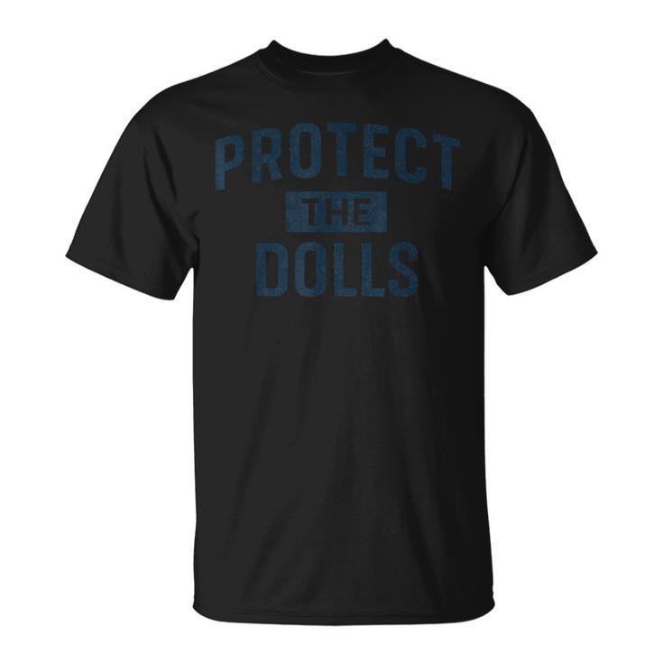 Protect The Dolls ドールを守れ ダメージ加工 Tシャツ
