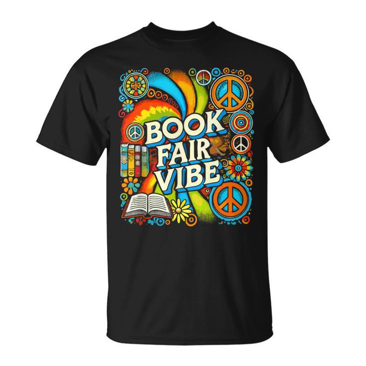 Psychedelic Book Fair For Avid Readers Bookaholic Librarian T-Shirt