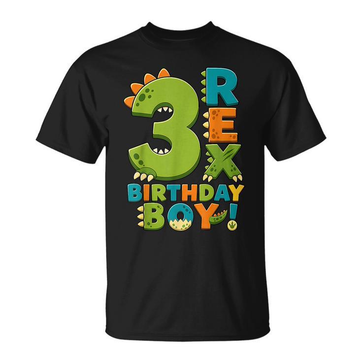 Rawr I'm 3 Three Rex Dinosaur 3Rd Birthday Boy Party Tシャツ