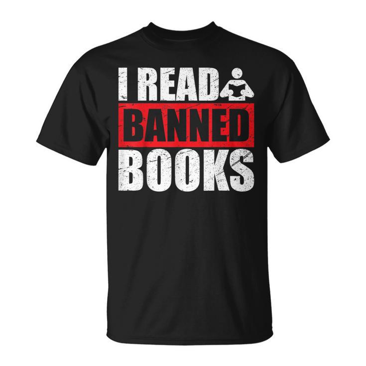 I Read Banned Books Readers Reading Sarcastic T-Shirt