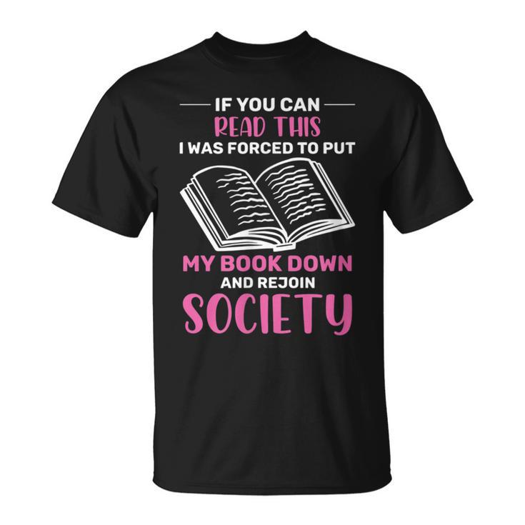 If You Can Read This Book Lovers Novel Reading T-Shirt