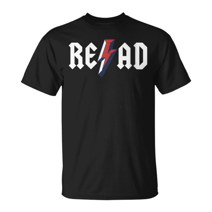 Read Rock N Roll Reading Rock Star Books Lover T-Shirt