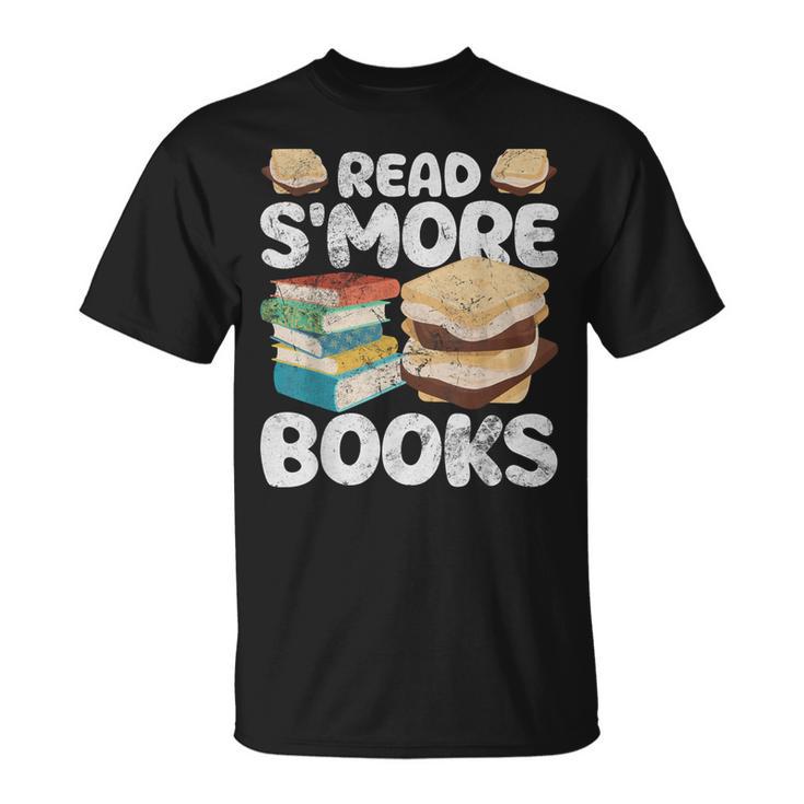 Read S'More Books Camping Reading Bookworm Book Lover Grunge T-Shirt