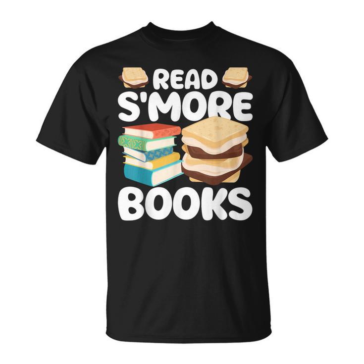 Read S'More Books Camping Reading Bookworm Book Lover T-Shirt