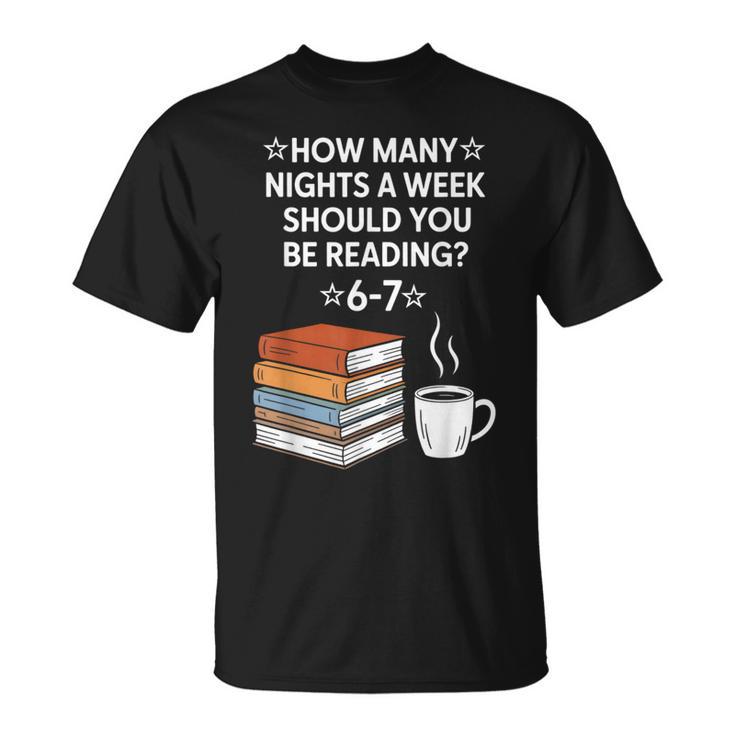 Reading 6-7 Six Seven Meme English Teacher Book Lover T-Shirt