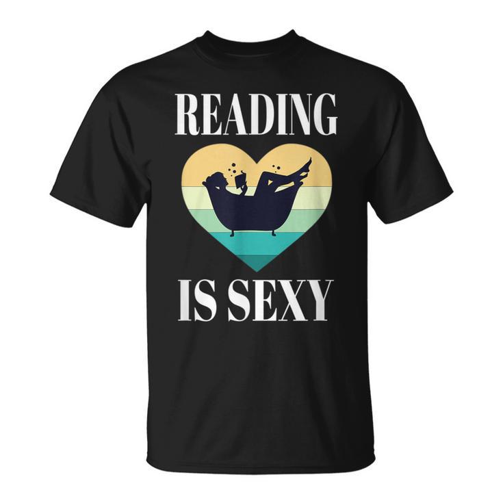 Reading Books In Bathtub Bathing Sexy Bookworm Reading Rats T-Shirt
