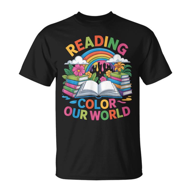 Reading Colors Our World Rainbow Books Kids T-Shirt