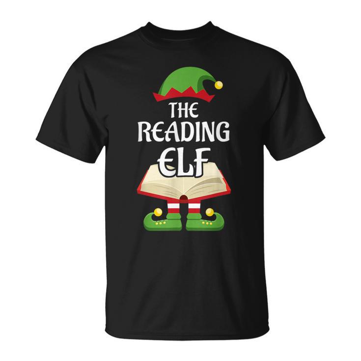 Reading Elf Family Matching Group Christmas Books T-Shirt