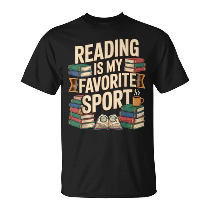 Reading Is My Favorite Sport Book Lover Reader T-Shirt