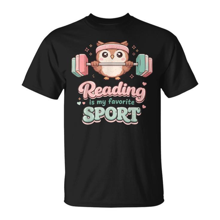 Reading Is My Favorite Sport Cute Owl Book Lover T-Shirt Reading Is My Favorite Sport Cute Owl Book Lover T-Shirt