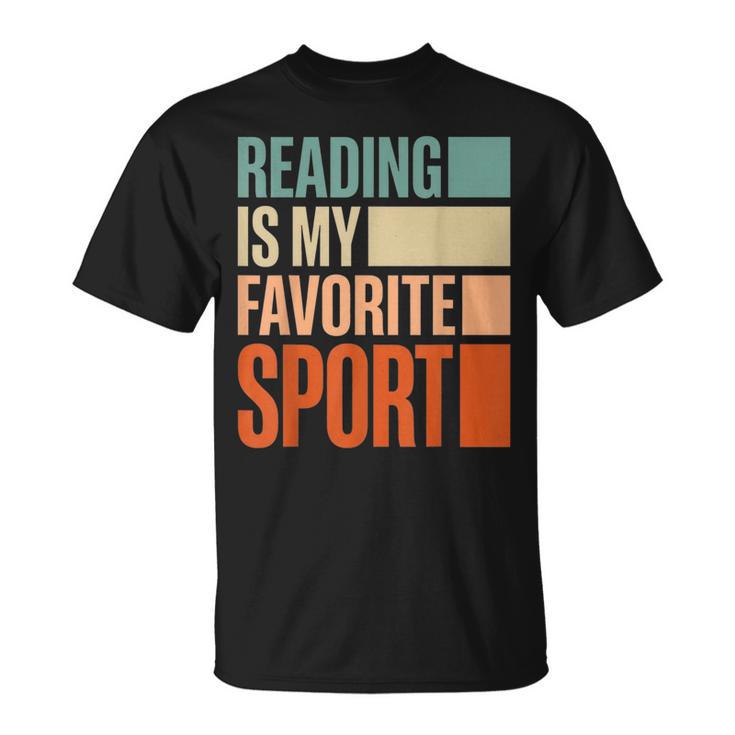 Reading Is My Favorite Sport Reader Book Worm T-Shirt