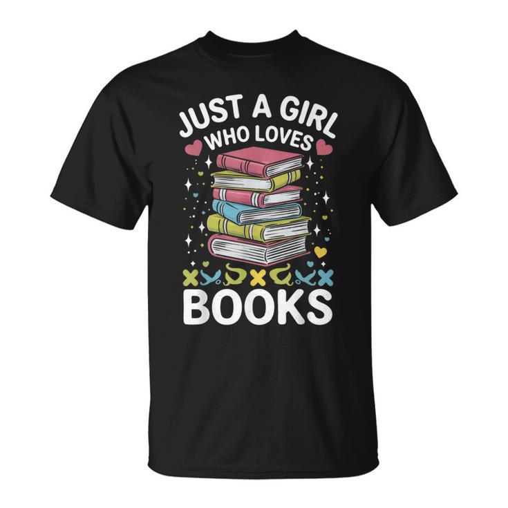 Reading Just A Girl Who Loves Books T-Shirt