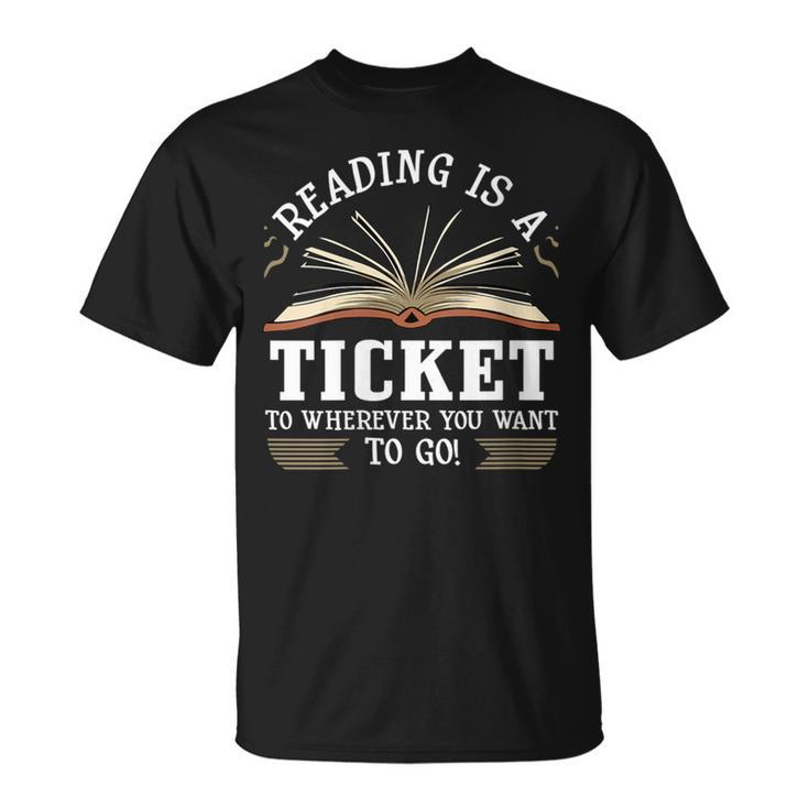 Reading For Men Women Cool Book Reader Teacher T-Shirt