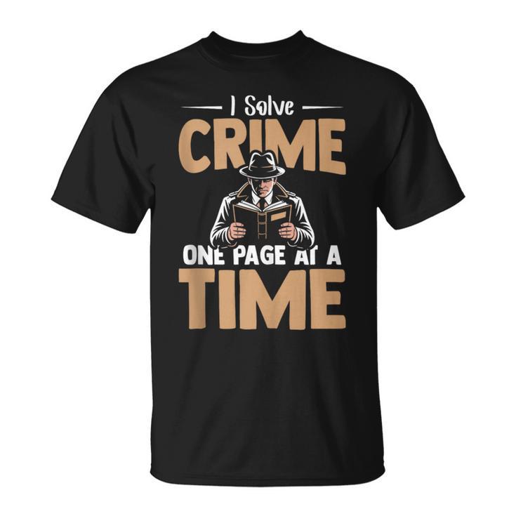 Reading Psychological Thriller Book Nerd Apparel Crime Books T-Shirt