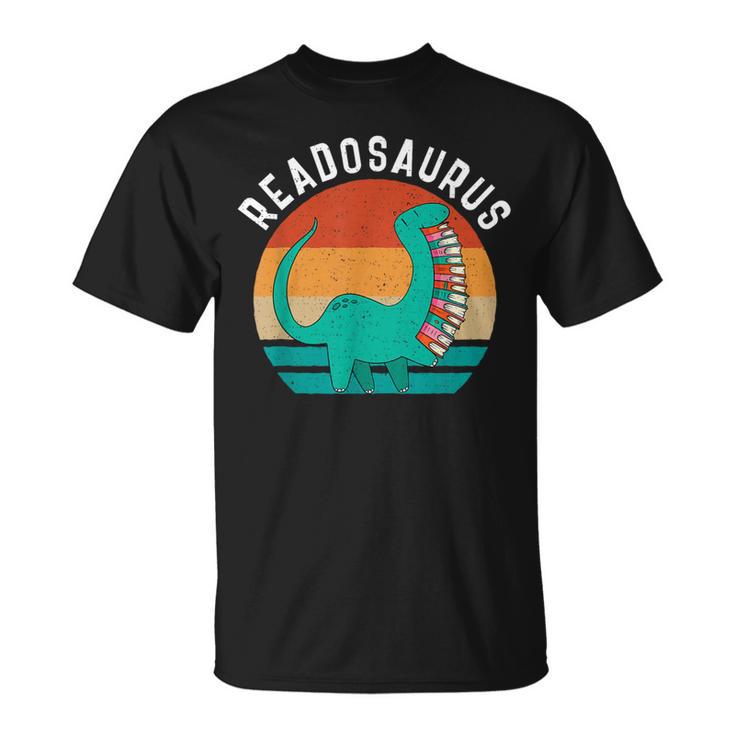 Readosaurus Reading Book Dino Fossils Dinsosaur T-Shirt