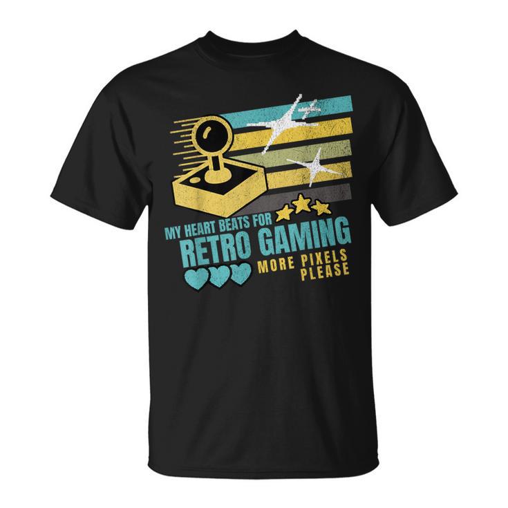 Retro Gamingideojuegosintage 8-Bit Gamer Camiseta unisex