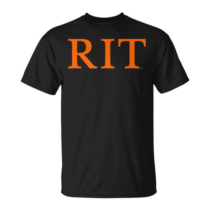 Rochester Institute Of Technology Rit Orange Type Tシャツ