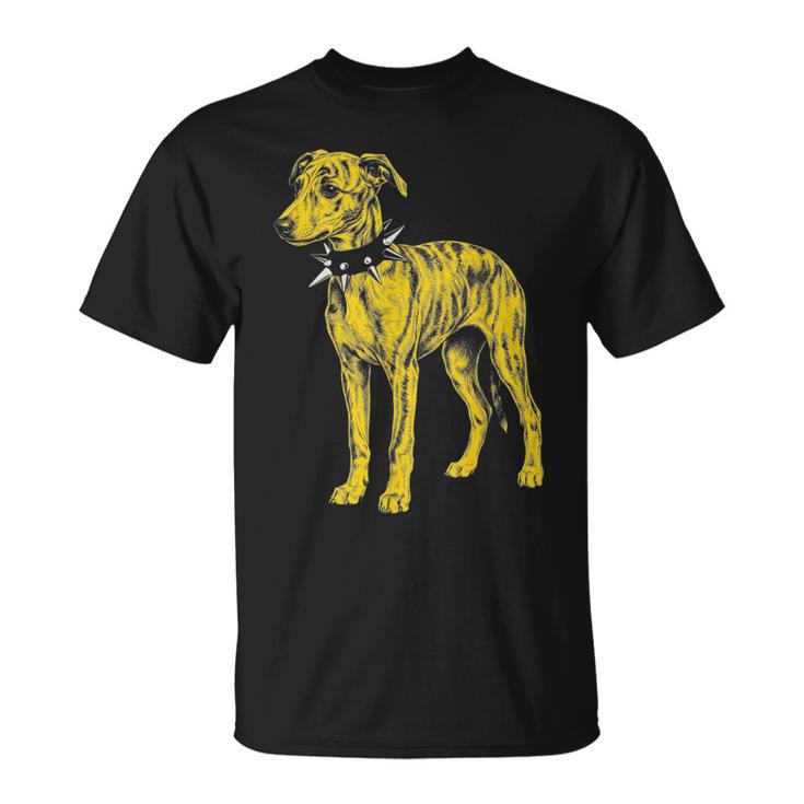Rocker Greyhound パンクメタルロックンロールミュージックドッグ Tシャツ